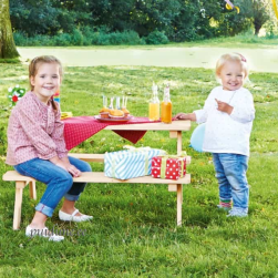 Laste piknikulaud ilma seljatoeta