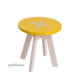 Ümmargune lastetool 123OK (kollane)
