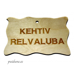 Väike silt "Kehtiv relvaluba"