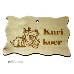Väike silt "Kuri koer"