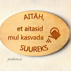 Külmkapimagnet "Aitäh, et aitasid"