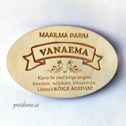 Külmkapimagnet "Maailma parim vanaema"