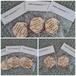 Puidust magnet Ema või Vanaema